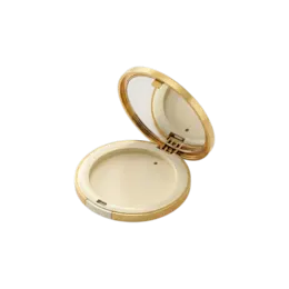 10.6g Single-Pan Round Dual-Tone ABS Compact with Mirror
