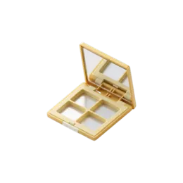 4-Pan Square Dual-Tone ABS Eyeshadow Palette with Mirror
