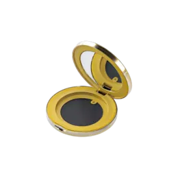 9.3g Round Dual-Tone ABS Compact with Mirror & Decorative Top Plate