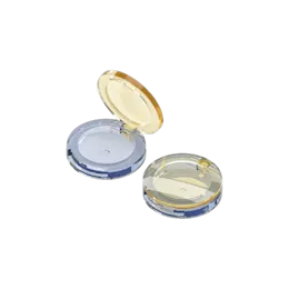 6.6g Thick-Wall Single-Pan Round Fully-Transparent ABS & AS Compact