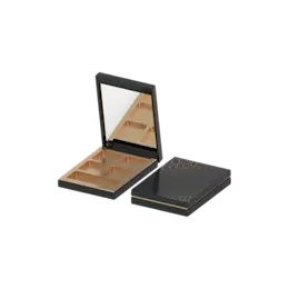 4-Pan Rectangular ABS & AS Eyeshadow Palette with Applicator Well & Mirror