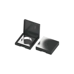 3.3g Square Dual-Tone ABS & AS Compact with Round Well
