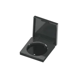 13.1g Single-Pan Square ABS & AS Compact with Round Well