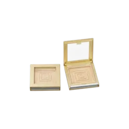 8.3g Single-Pan Square ABS & AS Powder Compact with Window & Push Button Closure