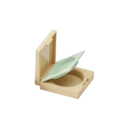 5.1g Single-Pan Square ABS & AS Powder Compact with Applicator Well