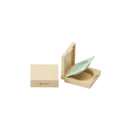 5.1g Single-Pan Square ABS & AS Powder Compact with Applicator Well