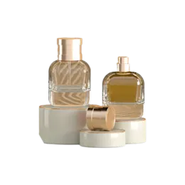Spool-Shaped Zamac Perfume Bottle Cap & Overcap for Pumps & Sprayers