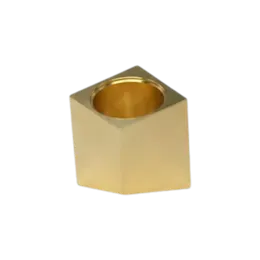 Asymmetic Slanted Rectangular Wedge Zamac Perfume Bottle Cap & Overcap for Pumps & Sprayers