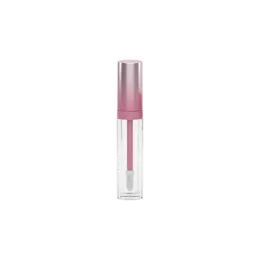 0.26oz / 7.8ml PETG Cylinder Lip Gloss Tube with Custom Color Collar, ABS Cap & Customizable Wand Applicator