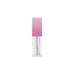 0.25oz / 7.3ml Thick-Wall PETG Square Lip Gloss Tube with ABS Cap & Customizable Wand Applicator