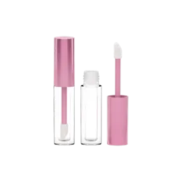 0.12oz / 3.6ml Thick-Wall PETG Cylinder Lip Gloss Tube with ABS Cap & Doe Foot Applicator