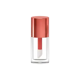 0.47oz / 13.8ml Thick-Wall PETG Squat Cylinder Lip Gloss Tube with ABS Cap & Customizable Wand Applicator