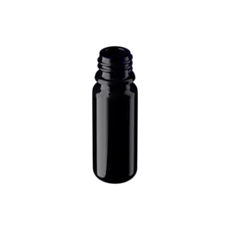 0.34oz / 10ml 18-DIN Violet Glass Round Slim Dropper Bottle