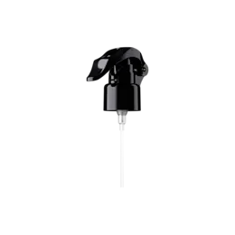 24-410 Black PP Mini Trigger Sprayer with Nozzle Lock, 0.29cc Dosage