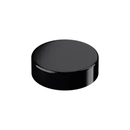 38mm Black PP Screw Cap with Violet Inlay