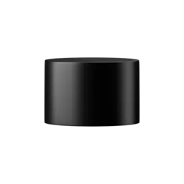 28-410 Black Aluminum Screw Cap with White Liner
