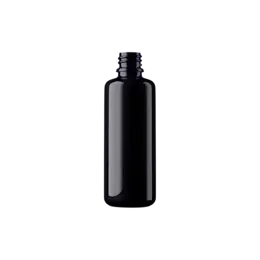 2oz / 60ml 18-DIN Violet Glass Round Dropper Bottle