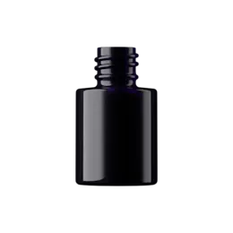 0.51oz / 15ml 18-415 Violet Glass Squat Cylinder Cosmetic Bottle