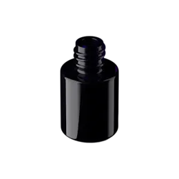 0.51oz / 15ml 18-415 Violet Glass Squat Cylinder Cosmetic Bottle