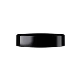 71mm Black PP Screw Cap with Violet Inlay
