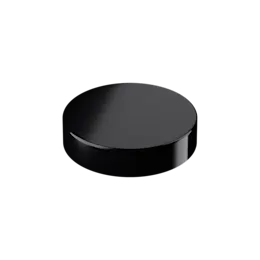 71mm Black PP Screw Cap with Violet Inlay