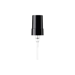 18-400 Black PP Fine Mist Sprayer with Flush Black Overcap, 0.13cc Dosage