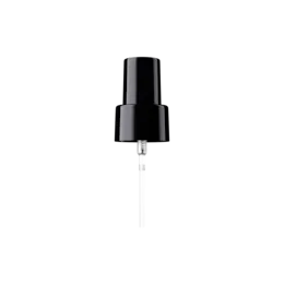 24-410 Black PP Fine Mist Sprayer with Black Overcap, 0.19cc Dosage