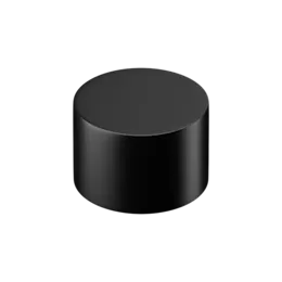 24-410 Black Aluminum Screw Cap with White Liner