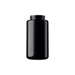 10.1oz / 300ml 48-400 Light-Protective Violet Glass Round Vitamin Jar