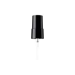 18-415 Black PP Fine Mist Sprayer with Black Overcap, 0.1cc Dosage