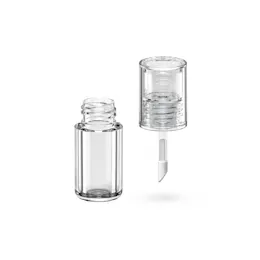 3.5ml / 0.12oz PETG Cylinder Lip Gloss, Lip Oil, or Concealer Tube with Flat Cap