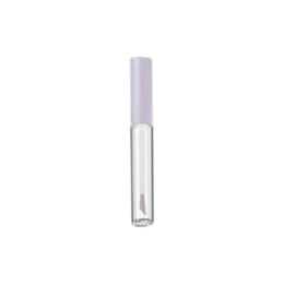 0.10oz / 3ml PET Cylinder Lip Gloss Tube with PP Cap & Angled Brush Applicator