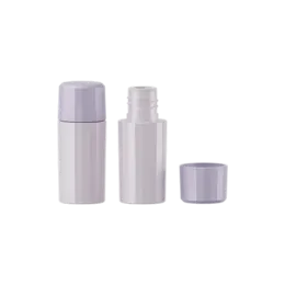 0.68oz / 20ml PP Cylinder Cosmetic Bottle with Orifice Reducer & Flush Cap