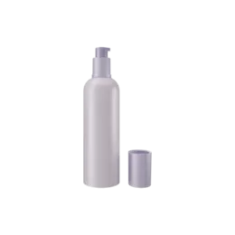 3.4oz / 100ml PETG Cosmo Round Bottle with Lotion Pump & Overcap