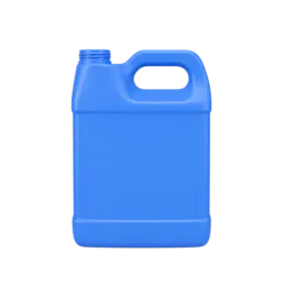 1L / 32oz 33mm F-Style Oblong HDPE Plastic Jug with Label Panel