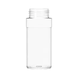 5oz Round 43-485 PET Spice Bottle with Recessed Label Panel