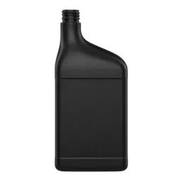 33oz / 1 Liter Oblong HDPE Motor Oil Bottle with 28mm Neck & Label Panel