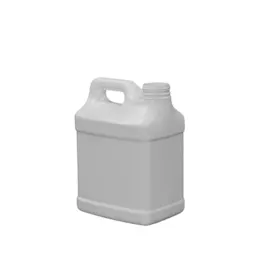2 Gallon / 256oz 53-400 HDPE F-Style Jug with Recessed Label Panel