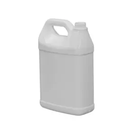 1 Gallon / 128oz 38-400 HDPE F-Style Jug with Recessed Label Panel