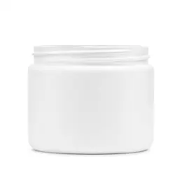 4oz / 118ml 70-400 White HDPE Straight Sided Wide Mouth Jar