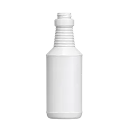 16oz / 473ml 28-400 HDPE Ribbed Neck Carafe Spray Bottle with Label Panel