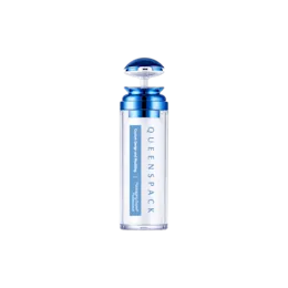 1.7oz / 50ml AS Cylinder Airless Pump Bottle with Clear AS Overcap & Domed Pump Actuator, 0.2cc Dosage