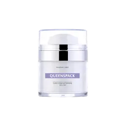 1oz / 30ml AS Double-Wall Straight Sided Airless Jar with Clear AS Overcap & Rotating Dispensing Mechanism