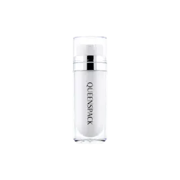 1oz / 30ml AS Cylinder Double-Wall Airless Pump Bottle with Clear Overcap, PP Inner Bottle & Twist Lock Pump, 0.23cc Dosage