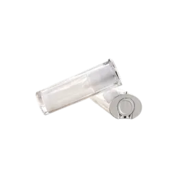 1oz / 30ml AS Conical Double-Wall Airless Pump Bottle with Integrated Recessed Pump & PP Inner Bottle, 0.2cc Dosage