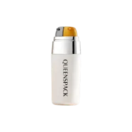 2x10ml / 0.34oz PP Oval Dual-Chamber Airless Pump Bottle with Clear Overcap, Metallized Shoulder & Independent PP Pumps, 0.2cc Dosage