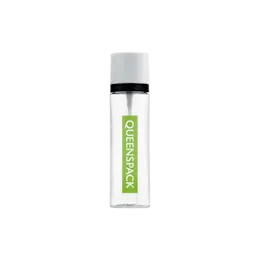 3.7oz / 110ml Clear PET Cylinder Spray Bottle with Wide-Angle Fine Mist Sprayer & Overcap