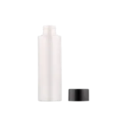 3.4oz / 100ml PET Thick-Wall Cylinder Cosmetic Bottle with PE Orifice Reducer & LDPE Threaded Closure