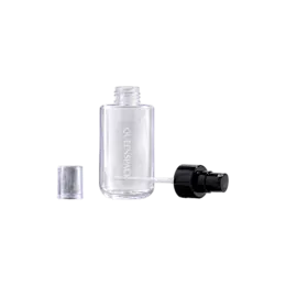 4.1oz / 120ml Clear PET Round Lotion Pump Bottle with Clear Overcap
