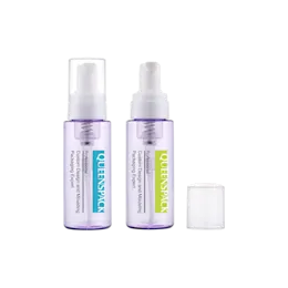 1.7oz / 50ml Clear PET Cylinder Foaming Pump Bottle with Clear Overcap